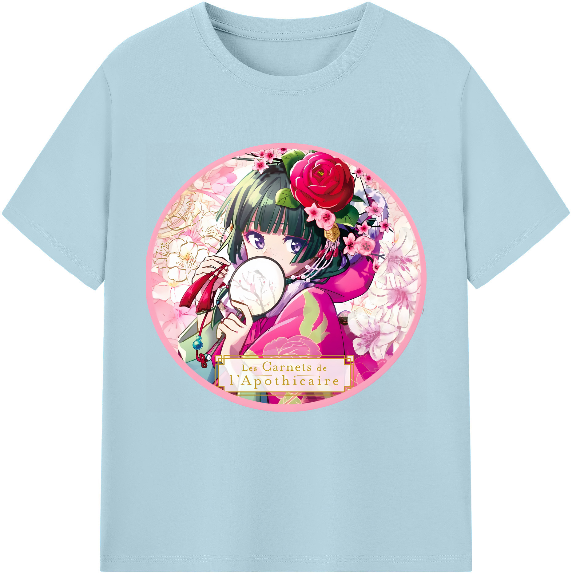 （画像用） 薬屋のひとりごと The Apothecary Diaries 綿100％半袖Tシャツ（フロントプリント）